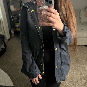 Navy boutique jacket with pockets. Worn a handful of times. In perfect condition